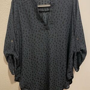 Lush Leopard Print Blouse